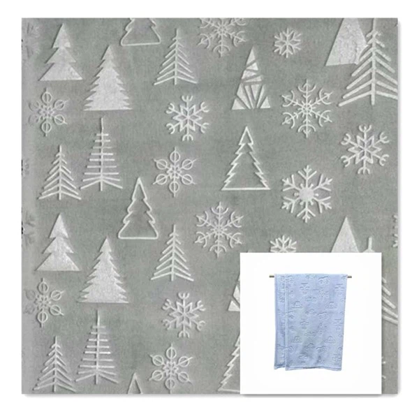 Jouluinen flanelli fleece-kangas